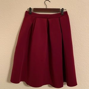 Charlotte Russe burgundy midi skirt